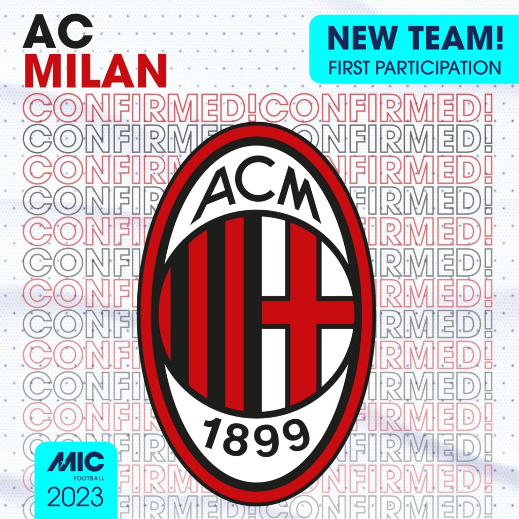 Benvenuto! AC Milan will make their debut in the upcoming MICFootball 2023