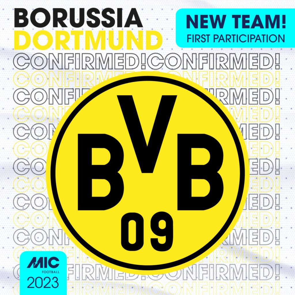 Willkommen, Borussia! Dortmund will play MICFootball for the first time ever